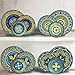 Melange 6-Piece 100% Melamine Salad Plate Set (Gardens of Italy Collection) | Shatter-Proof and Chip-Resistant Melamine Salad Plates