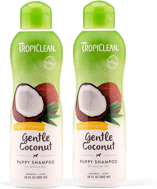 gentle coconut puppy shampoo