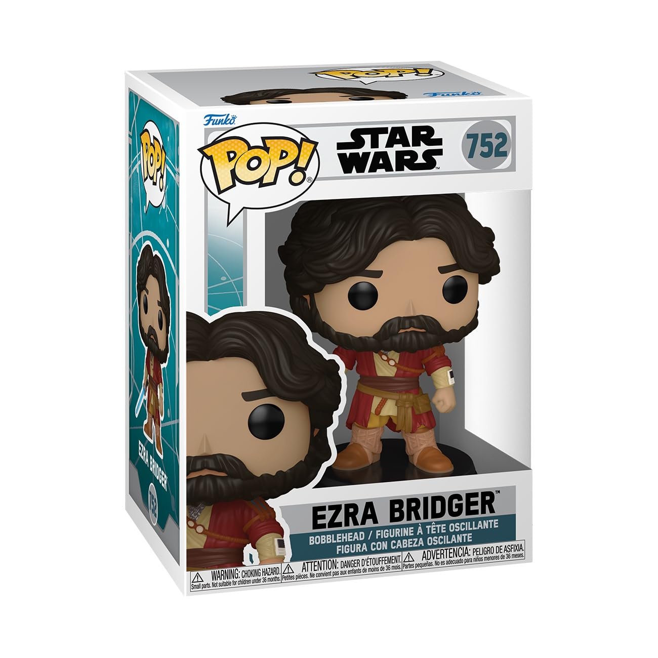 Funko Pop! Star Wars: Ahsoka - Ezra Bridger - Star Wars Ahsoka - Vinyl Collectible Figure - Gift Idea - Official Merchandise - Toy for Children and Adults - TV Fans - Model Figure for Collectors