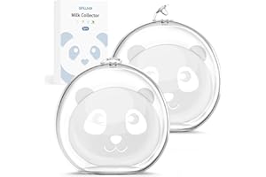 ANWIKE Breast Milk Collector Revolutionary 0.2-Inch Thicken Silicone Milk Collector for Breastfeeding Leak-Proof and Comfortable Portable BPA-Free Milk Collection Shells Breastfeeding Essentials, 2PCS