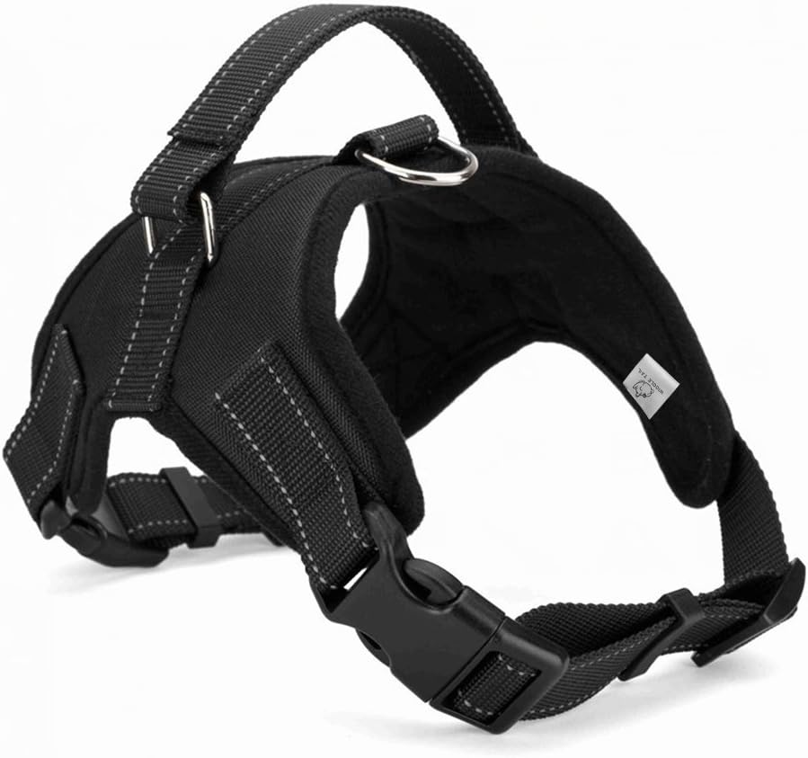 WIGGLE TAIL Dog Harness No Pull with Handle, Reflective Adjustable Vest Harness for Small/Medium/Large Dogs in Training Walking and Hiking