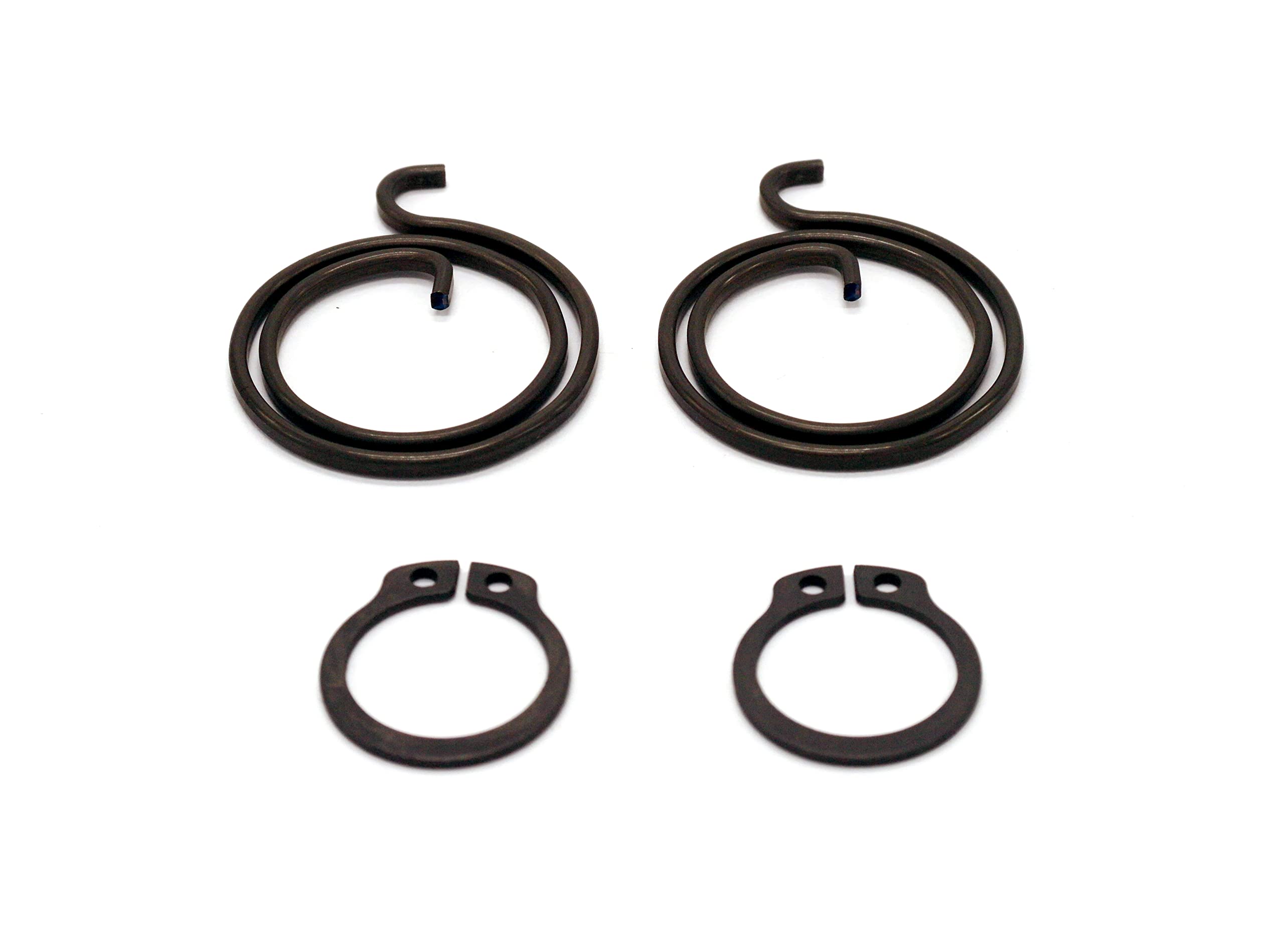 Door Handle Repair Kit 4 Springs 2 Turns x 1.8mm Thick and 4 Circlips of 13.7mm Inner Diameter Pack of 8 (4 Springs and 4 Circlips) (2 Turns x 1.8mm Kit)