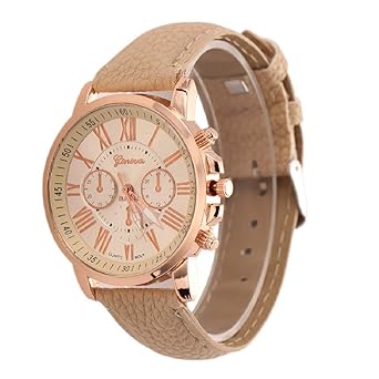 Geneva Skylofts Beige Strap Analog Women Watches & Girls Watch