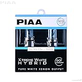 PIAA 23-10113 H13 Xtreme White Hybrid Bulb, 3900K-12V 65/55W-Twin, 2 Pack