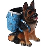 GetCoupon Cute Dog Pen Holder, Pen Pencil Cup Organizer, Desk Accessories, for for Home Office(German shepherd)