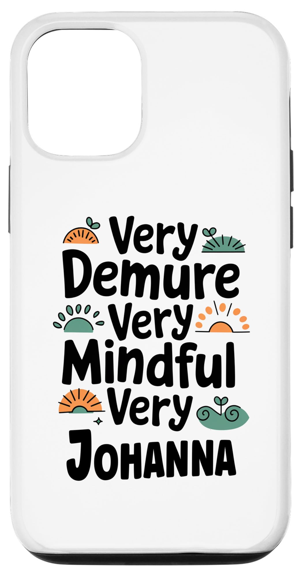 iPhone 15 Pro Johanna Personalized Very Demure Very Mindful Johanna Name Case