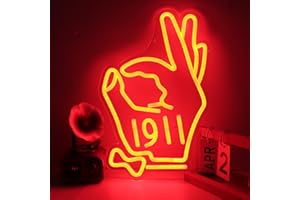 Tiabuy KAP Fraternity Sorority Neon Signs for Wall Decor, Kappa Alpha 1911 Psi Neon Lights for Fraternity Birthday Gfits with Dimmanle, USB Power KAP Paraphernalia Sorority Sings Gifts 17 * 13 IN