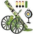Mortar Launcher Toy Set, Shock Wave Foam Rocket Military Toy, 3 Safety LED Foam Shells, Bullet Target, Loading Bucket, with Sound, Military Toy Gift for Boys and Girls