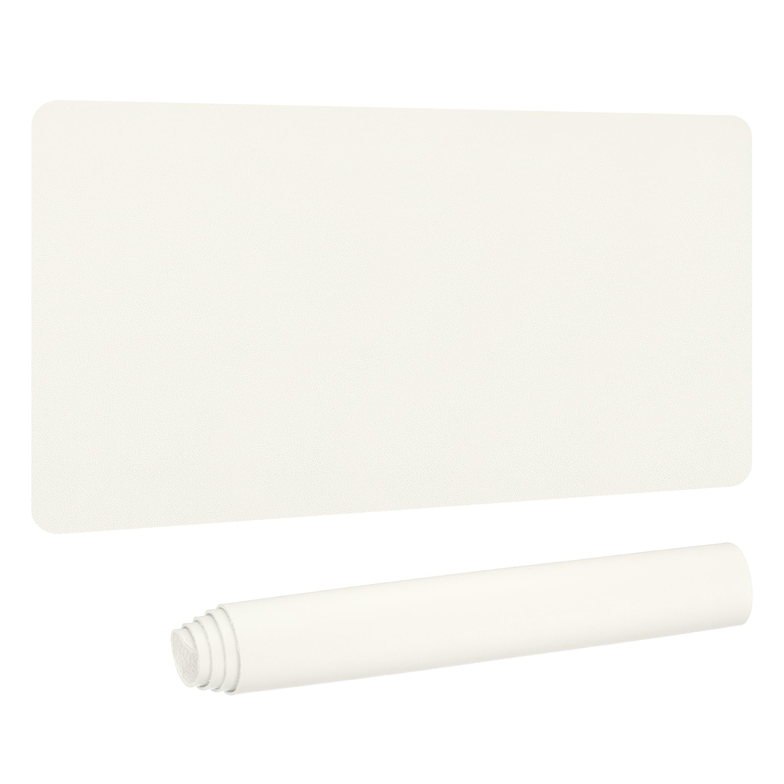 PATIKIL Large Desk Mat, 31"x15" Non-Slip Waterproof PU Leather Large Desk Pad Large Desktop Protector Cover Dual Sided Desk Pad for Office Home Work Study, Cream