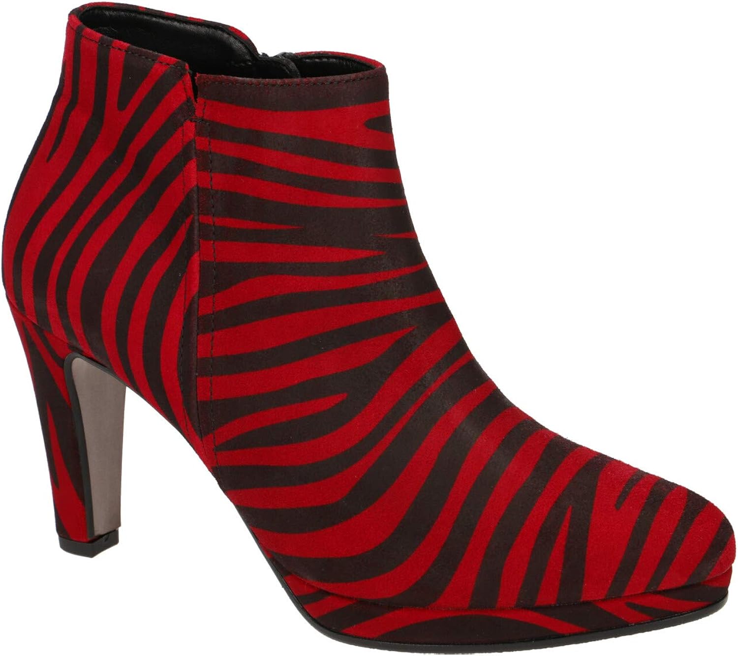 gabor red ankle boots