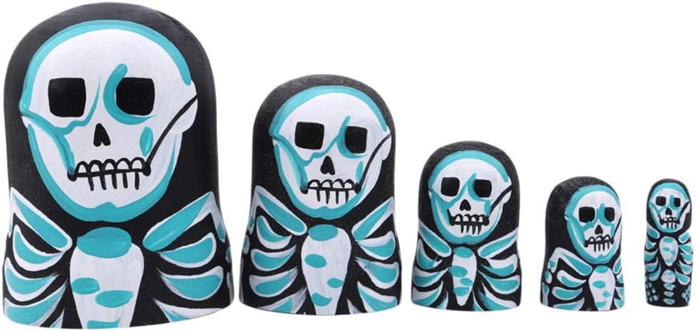 skull russian dolls