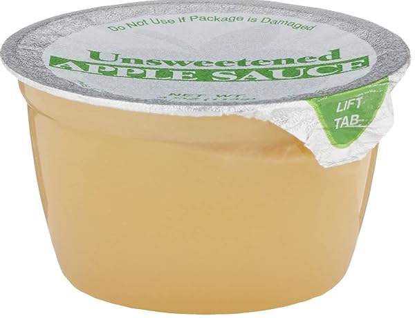AMAZON GROCERY, UNSWEETENED APPLE SAUCE, 4 OZ, PACK OF 6 (PREVIOUSLY HAPPY BELLY, PACKAGING MAY VARY)