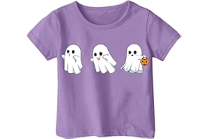 Halloween Baby Outfit Toddler Baby Girls Halloween T-Shirt Pumpkin Graphic Shirt Kids Cute Funny Season Short Sleeve Tees Top