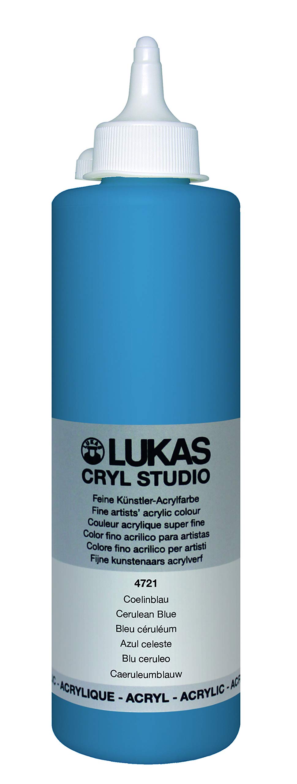LUKAS Cryl Studio 500ml Premium Quality Acrylic Paint - Coelin Blue