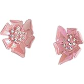 Betsey Johnson Women's Garden Glam Flower Stud Earrings