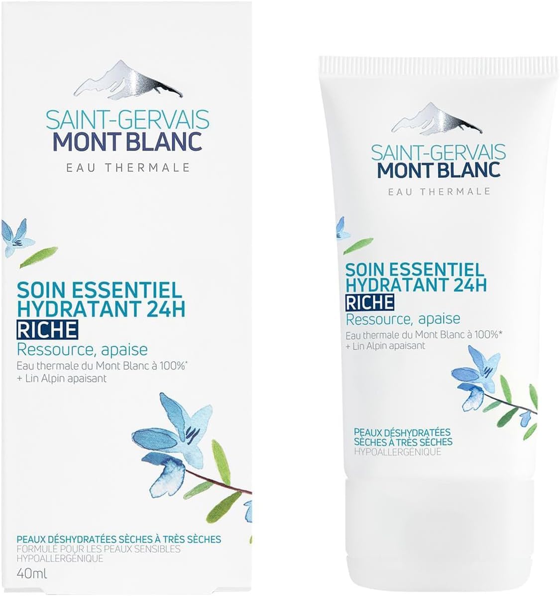 Saint-Gervais Mont Blanc - 24H Rich Moisturising Face Care for Dry to Very Dry Skin - 40ml