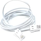 DRUT 2m BT to BT 4 Wire 431A Male to Male Telephone Cable Lead 6.5ft White