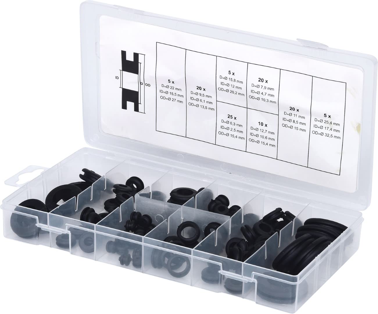 KS Tools 970.0050 Rubber Grommets Assortment