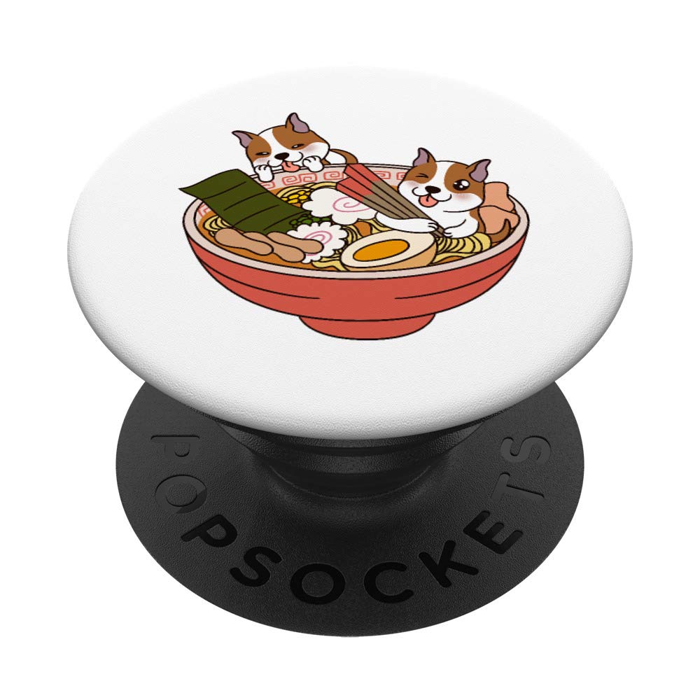Ramen American Staffordshire Terrier Dog PopSockets PopGrip: Swappable Grip for Phones & Tablets