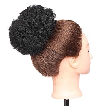 Amazon Com Synthetic Curly Afro Puff Drawstring Ponytail Short