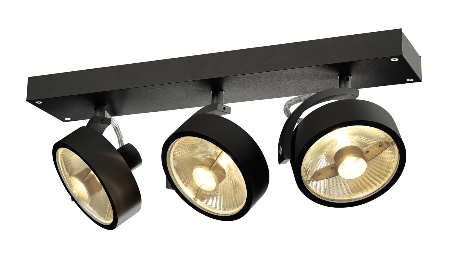 SLV Surface-Mounted Wall and Ceiling Light KALU/Internal Ceiling and Wall Illumination, Surface-Mounted Light, Wall-Mounted Light, Ceiling spot / GU10 75W Black