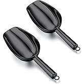 TeamFar Ice Scoop, 5oz Stainless Steel Canister Small Ice Candy Scoops for Kitchen Dispenser Buffet Jars, Healthy & Sturdy, M