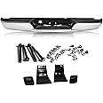 SOCKIR Anti-Rust Coating Rear Step Bumper Assembly Fit For 2002-2008 Dodge Ram 1500 2003-2009 Ram 2500 3500 Pickup Truck Back Bumper Chrome CH1103111