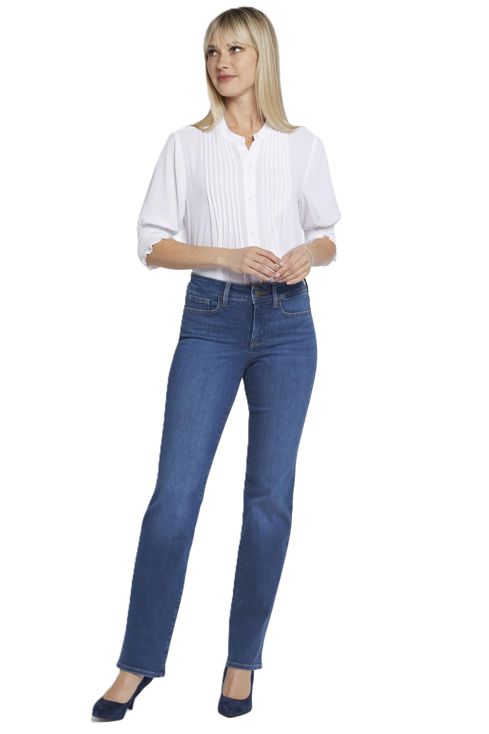NYDJ Women’s Marilyn Straight Leg Denim Jeans | Slimming & Flattering Fit
