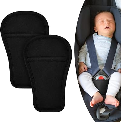 Aomig 2Pcs Baby Crotch Cover Car Seat Belt Pad Universal Fits Stroller