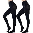 HeyUU Women's 80D Ultra Soft Opaque Tights, High Waist Solid Color Footed Pantyhose with 29 Colors