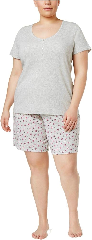 amazon essentials women's cotton modal short pajama set