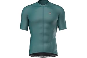 LAMEDA Mens Cycling Jersey Short Sleeve Biking Shirt with 3 Rear Pockets Moisture Wicking Breathable Quick Dry Bicycle Jersey