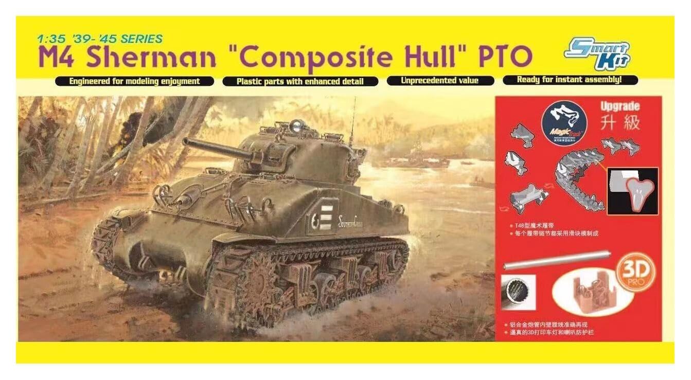 Dragon - M4 Sherman Composite Hull Pto W/magic Track - DRA6740