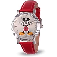 Amazon.com: Disney Minnie Mouse Watch for Women, Red Leather