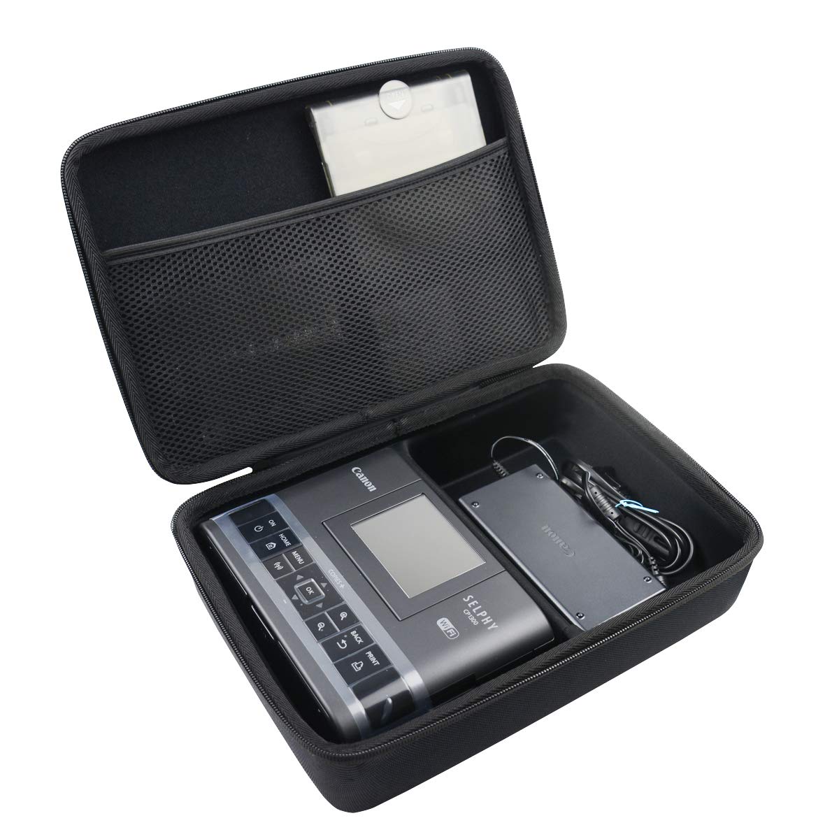 Jutjaw Hard Travel Protective Case for Canon SELPHY CP1300 / CP1500 / CP1200 Compact Portable Photo Printer