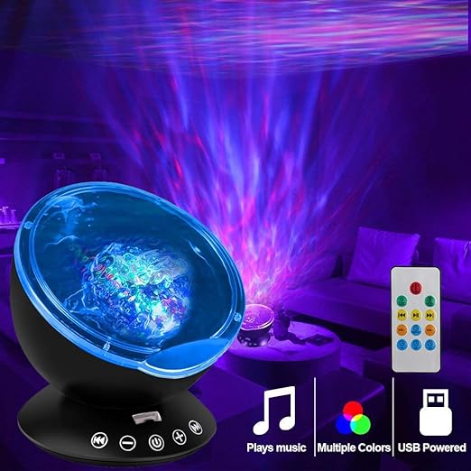 Amazon.com: KBAYBO Proyector de ondas oceánicas con mando a ...