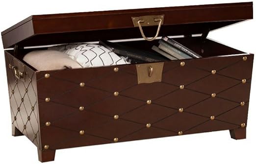 Amazon Com Espresso Coffee Table Trunk Understated Lift Top