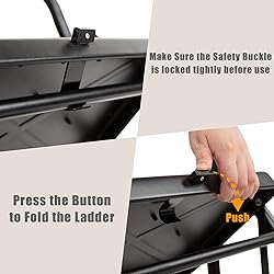 Wiberwi 2 Step Ladder Folding Step Stool for Adults