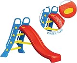 Dolu Big Garden Slide With Water Feature 2-6 Years Blue Ladder Red Slope view 4