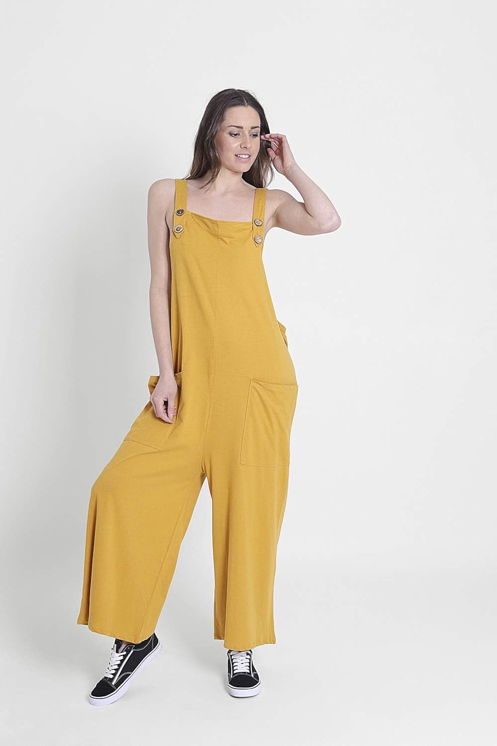 ladies jersey dungarees