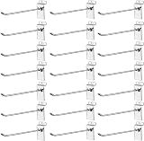 Nisorpa Slatwall Hooks 100 Pcs 8 Inch Metal Wall Display Garage Retail Store 4mm view 1