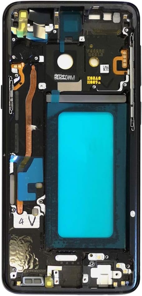 MMOBIEL LCD Cover Plate Back Housing Bezel Middle Frame Compatible with Samsung Galaxy S9 G960 Series (Midnight Black) incl. Camera Lens Cover and Power Volume Buttons Already Installed