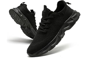 DLWKIPV Men's Running Shoes Slip on Walking Shoes Lightweight Sneakers Tennis Workout Casual Breathable Shoes for Sports Gym