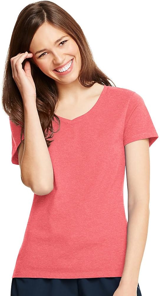 Hanes Women's X-Temp V-Neck Tee
