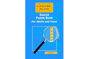License Plate Search Puzzle Book: Unique Puzzles That Boost Memory and Focus
