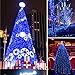 Twinkle Star 2 Pack Christmas Blue Fairy Lights Battery Operated, Total 66 ft 200 Led String Lights Remote Control Timer Twinkle String Lights 8 Modes Firefly Lights for Garden Party Indoor Decor