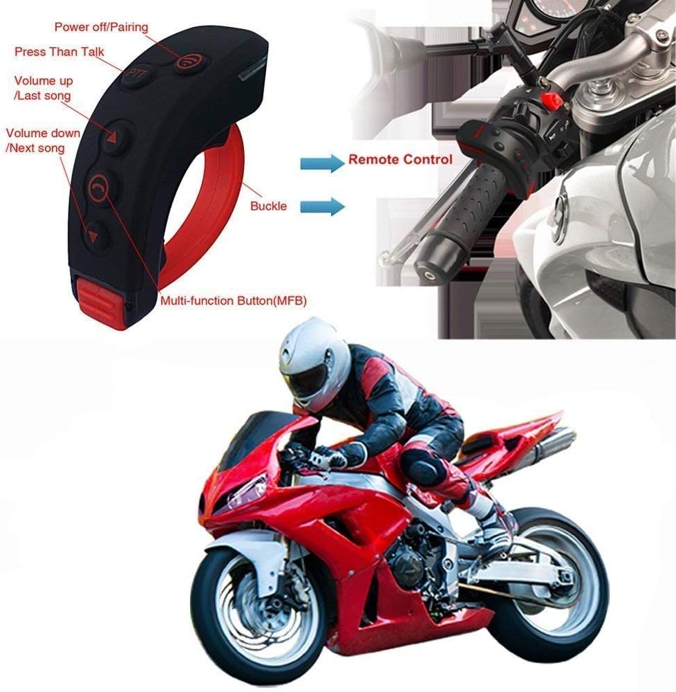 EuroFone COLO-RC Bluetooth Intercom Motorbike Interphone 1KM Motorcycle ...