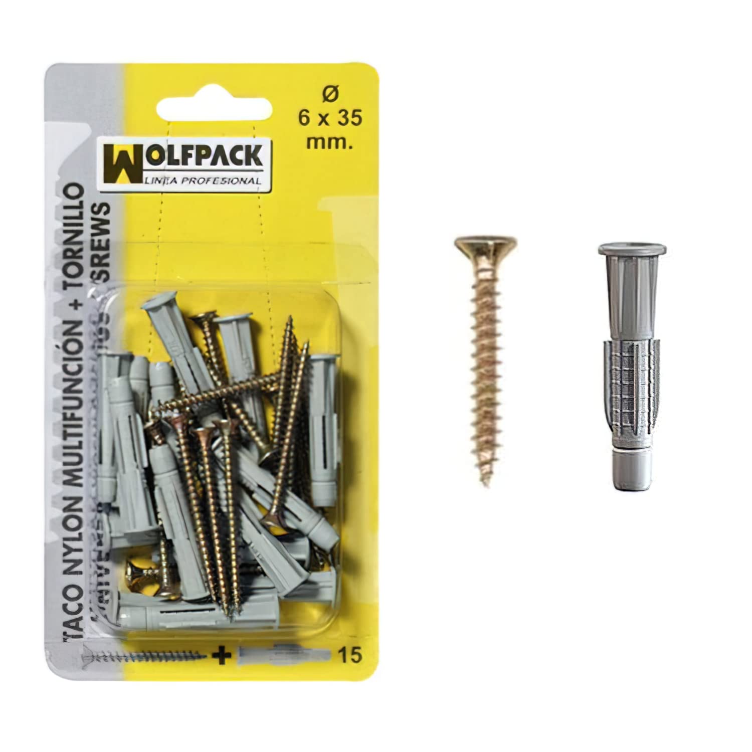 Multi-Action Plug + MU Screw 10 x 60 mm (5 Pieces)