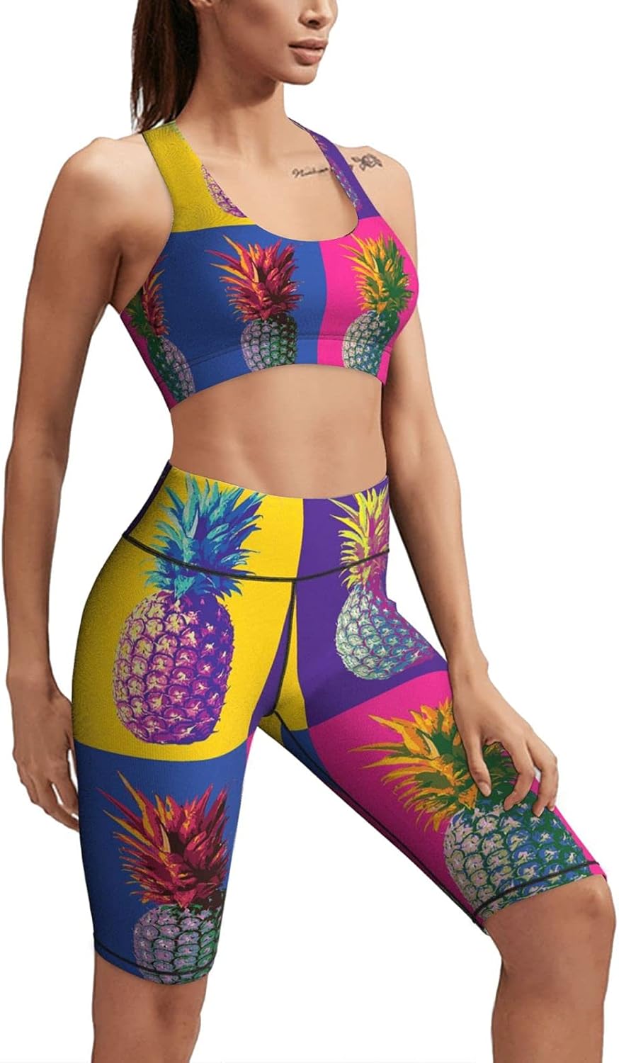 pineapple yoga shorts