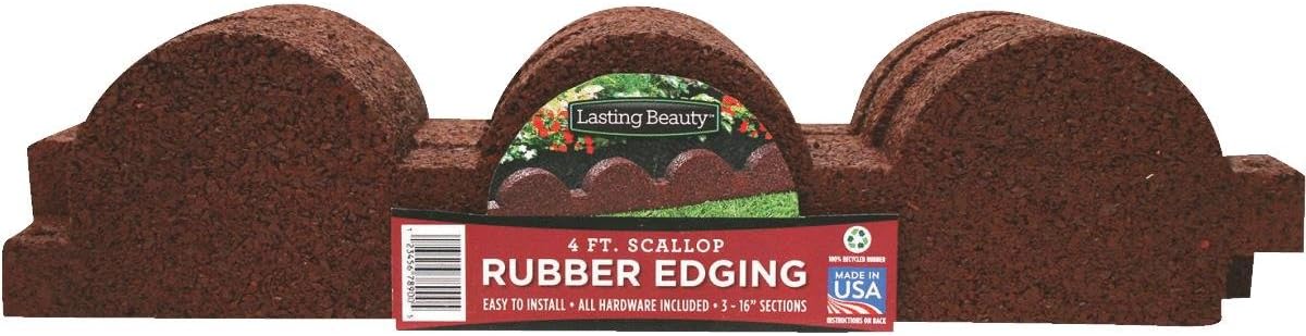 Edger Scallop 17 Inch Red 3pk